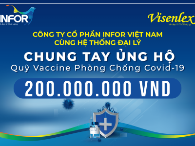 INFOR VIỆT NAM ỦNG HỘ 200 TRIỆU ĐỒNG VÀO “QUỸ VẮC – XIN PHÒNG COVID-19”